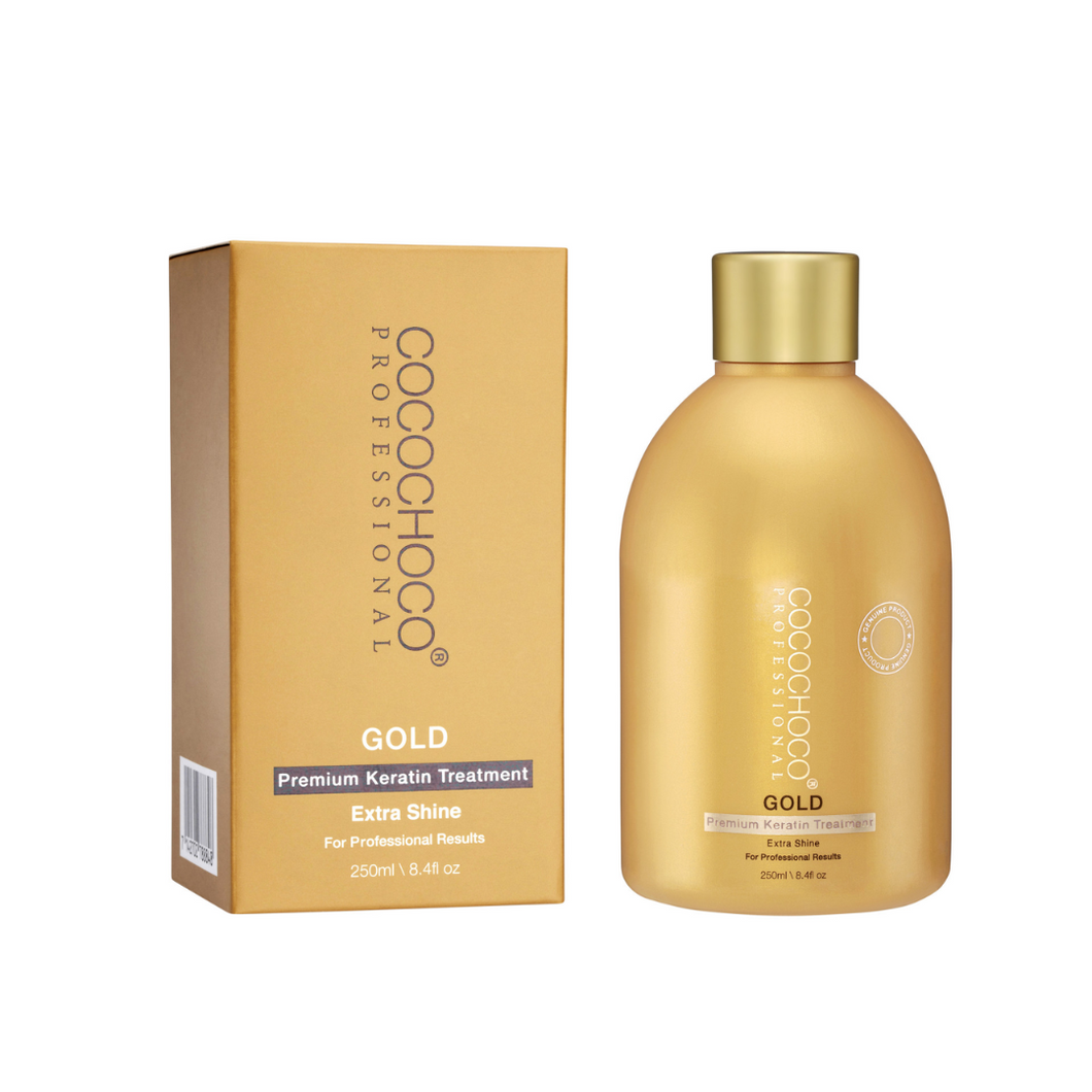 COCOCHOCO Professional keratin GOLD za trajno ravnu i zdravu kosu 250 ml