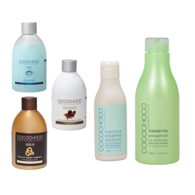 COCOCHOCO SET Keratin 250ml + Clarifying šampon za dubinsko pranje i pripremu kose 150ml + Šampon bez sulfata 400ml