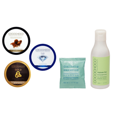 COCOCHOCO SET Keratin 100ml + Clarifying šampon za dubinsko pranje i pripremu kose 50ml + Šampon bez sulfata 150ml