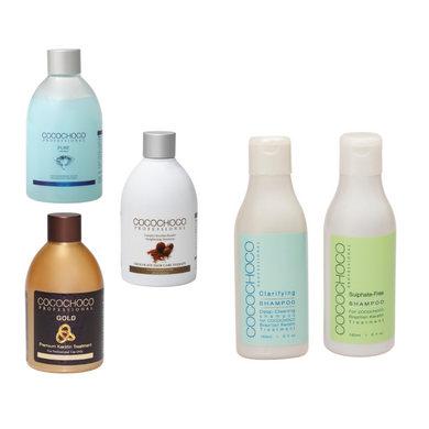 COCOCHOCO SET Keratin 250ml + Clarifying šampon za dubinsko pranje i pripremu kose 150ml + + Šampon bez sulfata 150ml